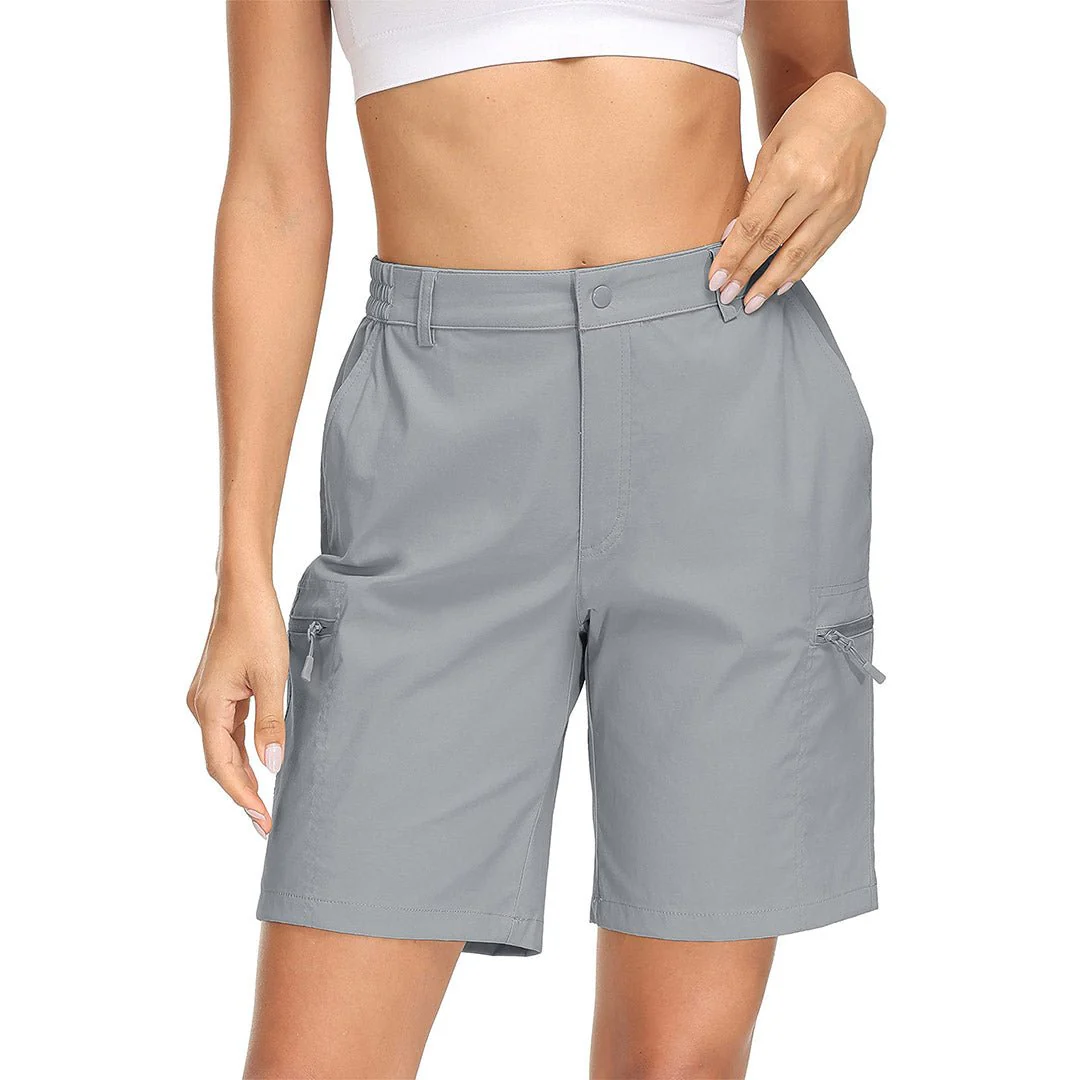 Women's Hiking Workout Quick Dry Cargo Shorts Multi Pockets