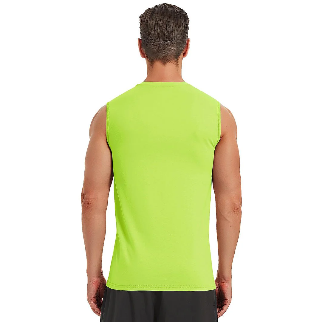 Men's Bodybuilding Tank Tops Cotton Workout T-Shirts