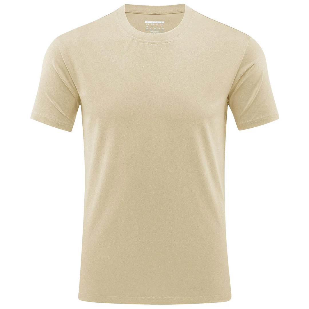 Men's Casual Crew Neck Cotton T-Shirt