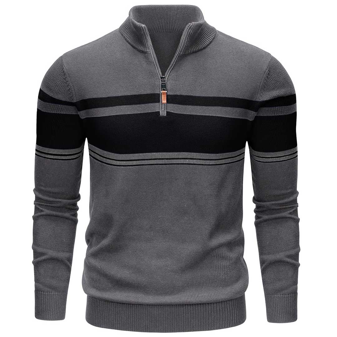 Men's Polo Sweaters Classic Cotton Knitted