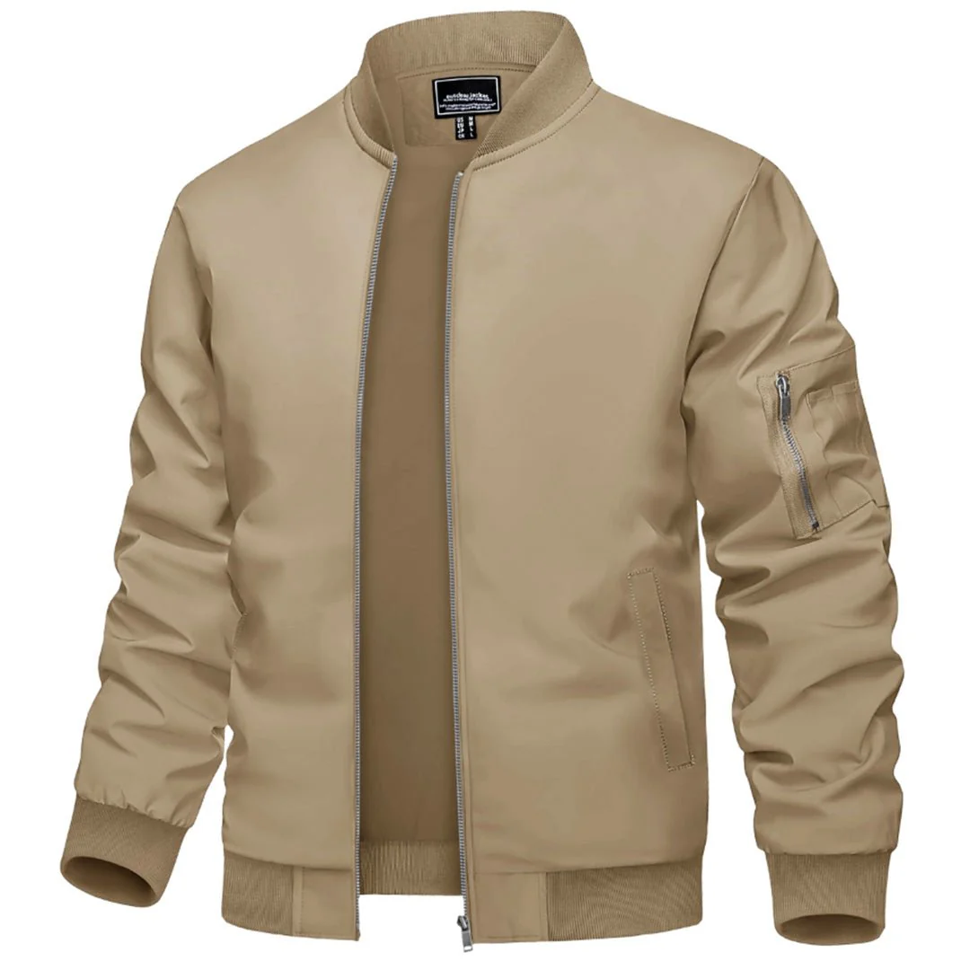 Men's Lightweight Bomber Zip Jackets