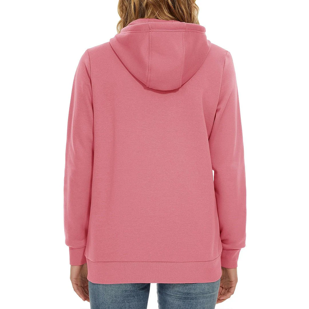 Women's Casual Lightweight  Fleece Hoodies Sportswear Jacket