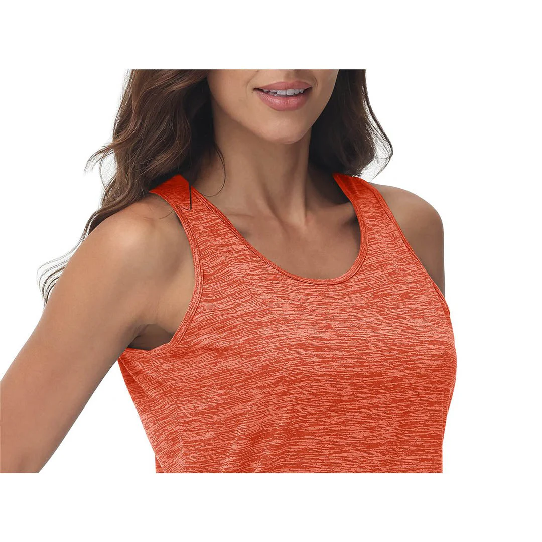 Women's Lightweight Athletic Yoga Crewneck Tank Tops