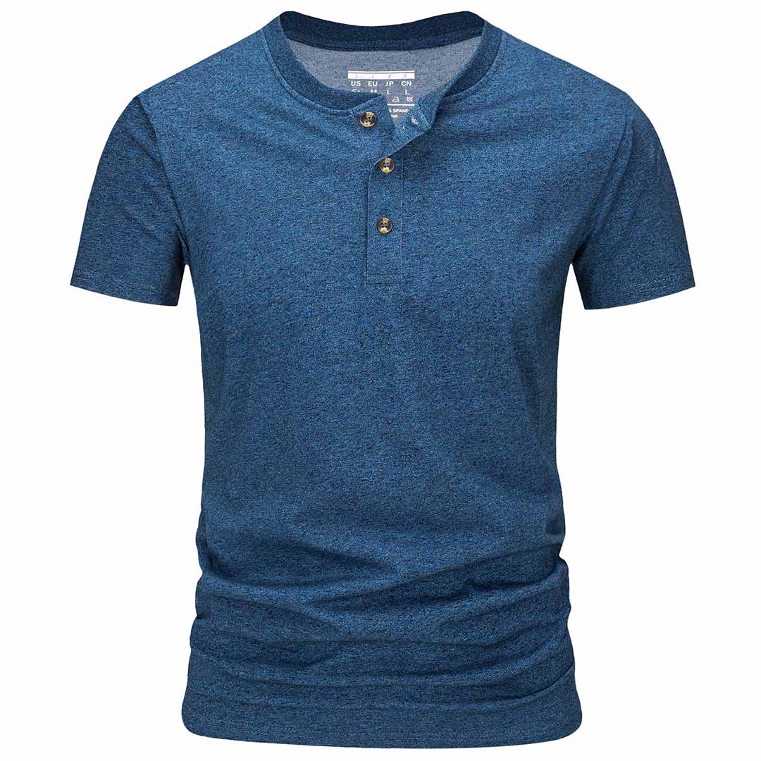 Men's Casual Cotton Henley Shirts