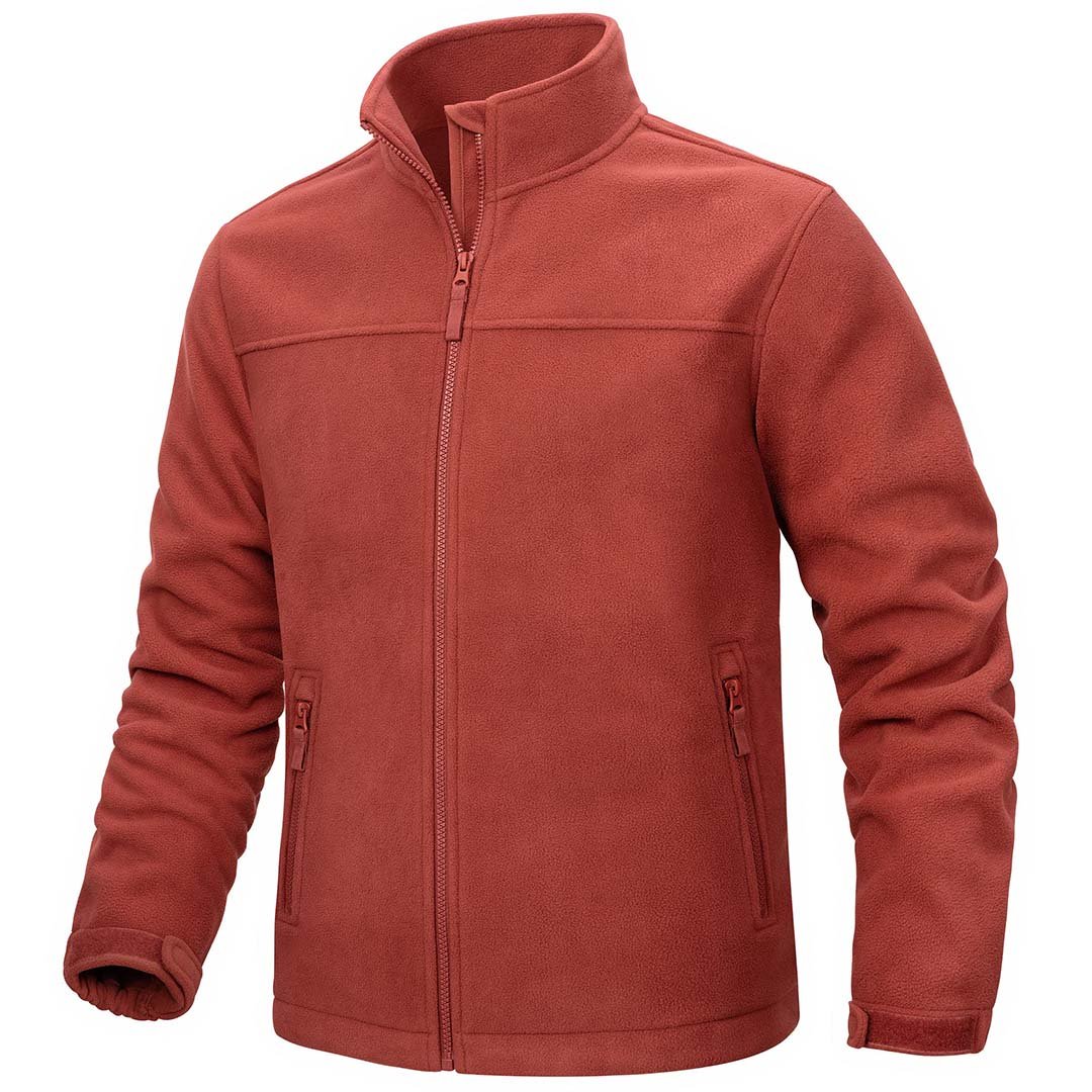 Men's Lightweight Full Zip Casual Fleece Jacket