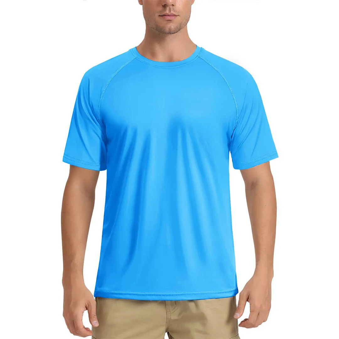 Men's UPF 80+ Breathable Quick-Dry Outdoor Swim T-Shirt