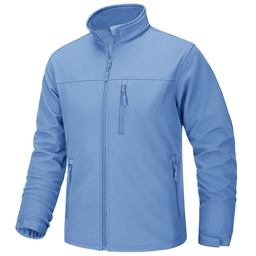 Men's Softshell Fleece Lined Water Resistant Outdoor Tactical Jackets