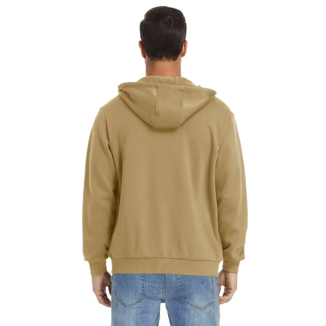Men's Full Zip-Up Casual Active Hoodie