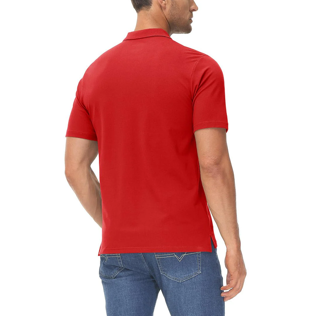 Men's Cooling Summer Casual Pique Polo T-shirts