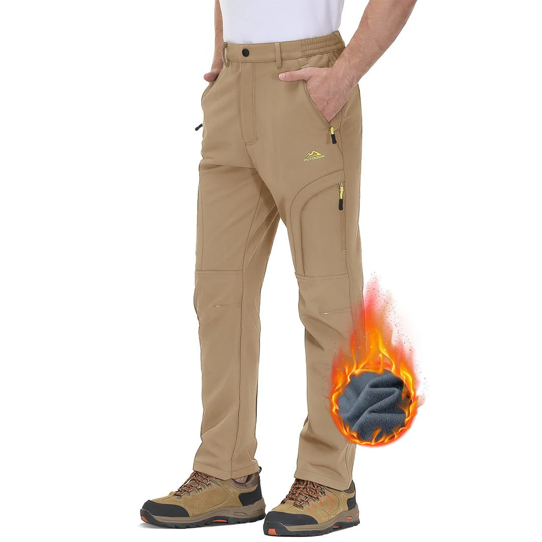 Men's Hiking Water Resistant Reinforced Knees Winter Pants