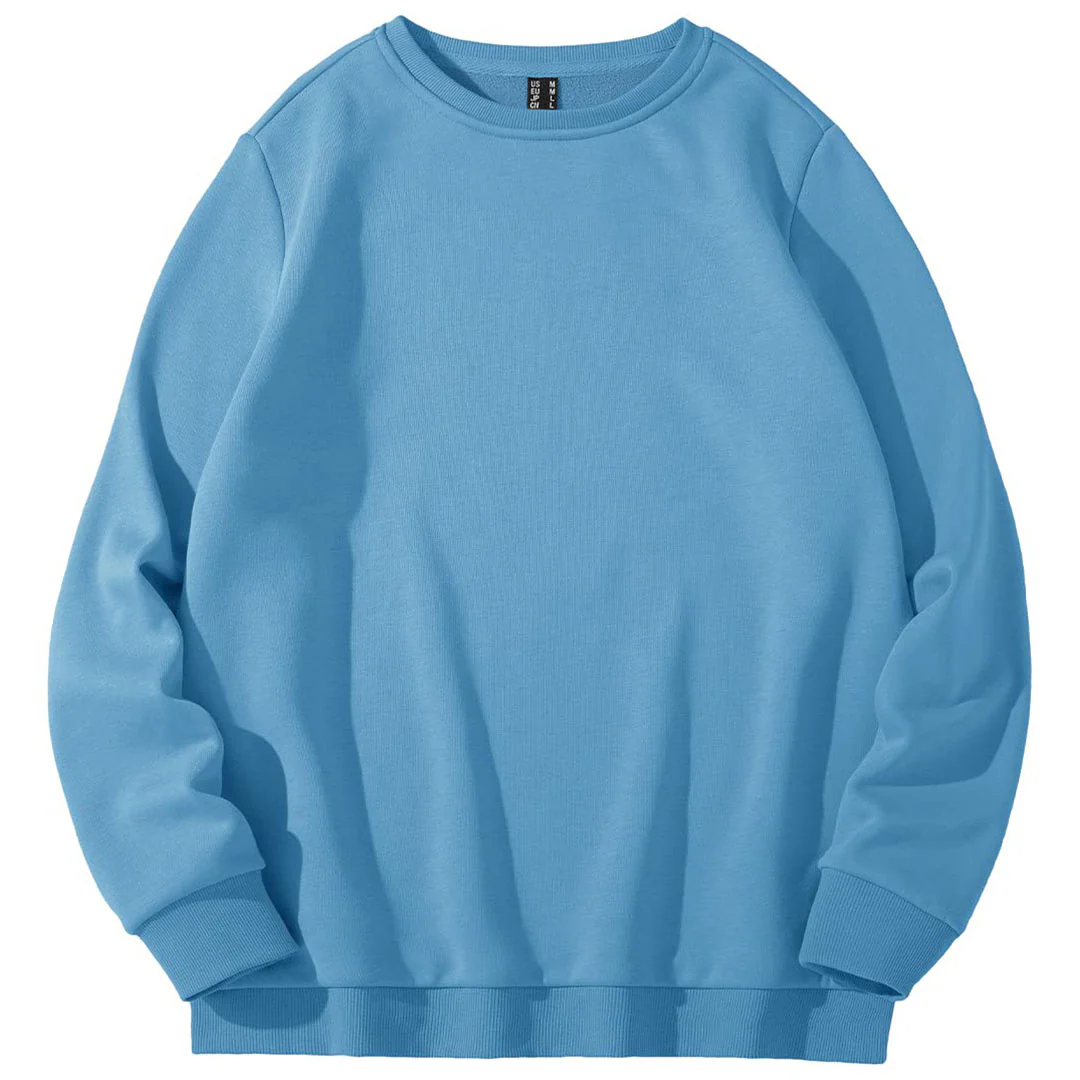 Women's Fleece-Lined Crewneck Casual Sweatshirts