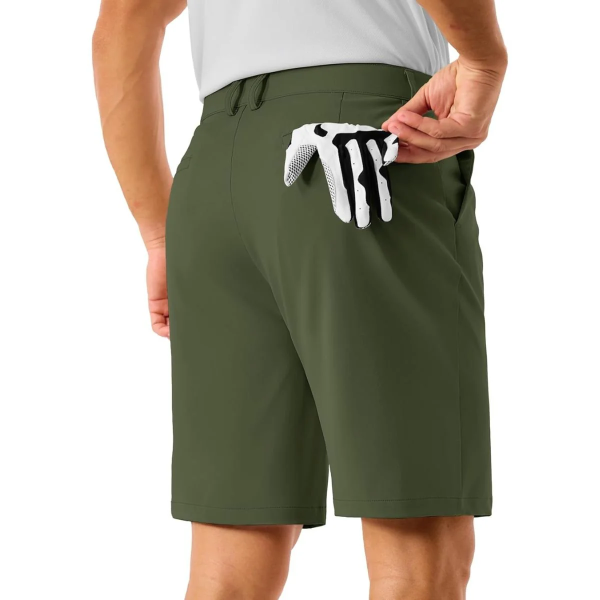 Men's Golf Quick Dry Casual Flat Front Shorts with 4 Pockets