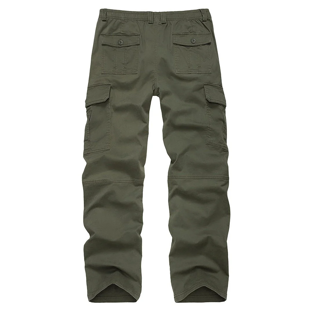 Men's Cotton Casual Classic Straight Leg Pants