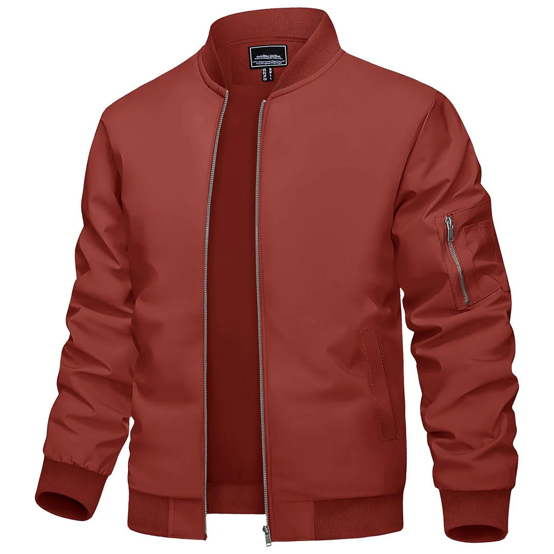 Men's Lightweight Bomber Zip Jackets
