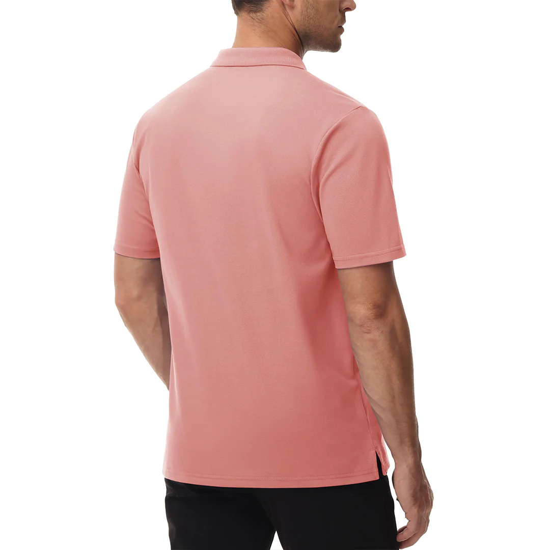 Men's Moisture Wicking Golf Polo Shirts with Pocket