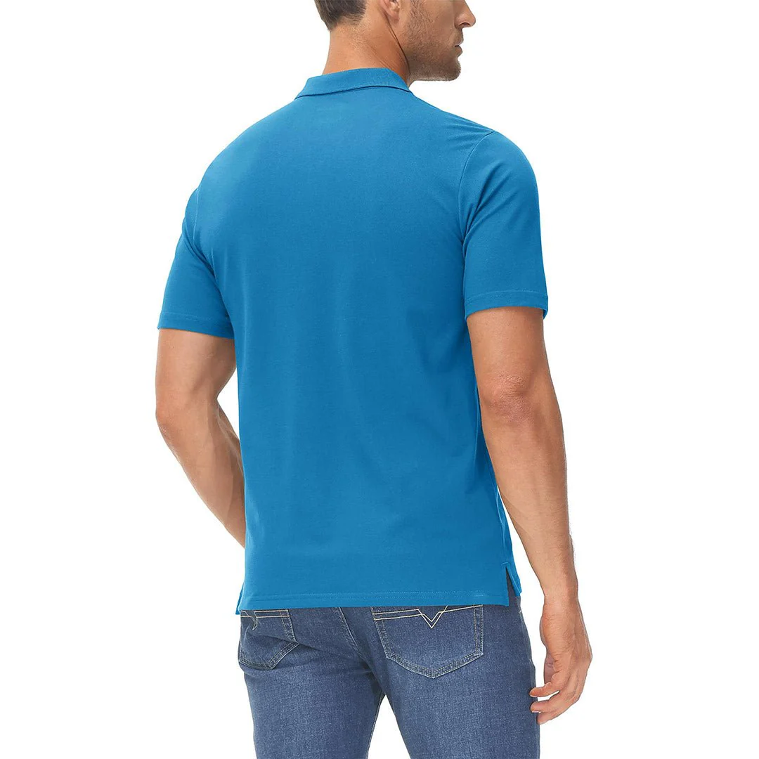 Men's Cooling Summer Casual Pique Polo T-shirts