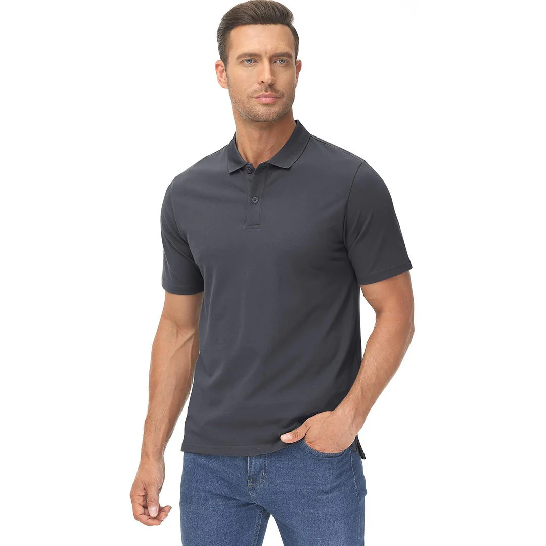 Men's Cooling Summer Casual Pique Polo T-shirts