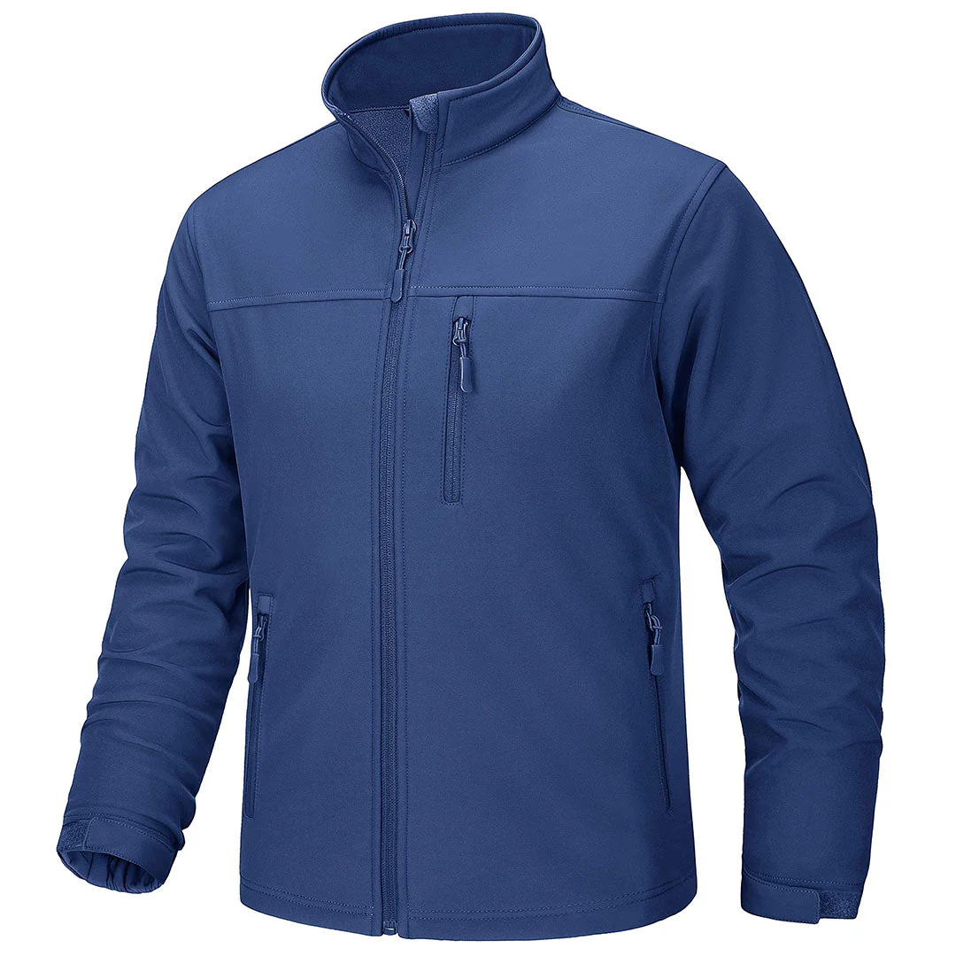 Men's Softshell Fleece Lined Water Resistant Outdoor Tactical Jackets