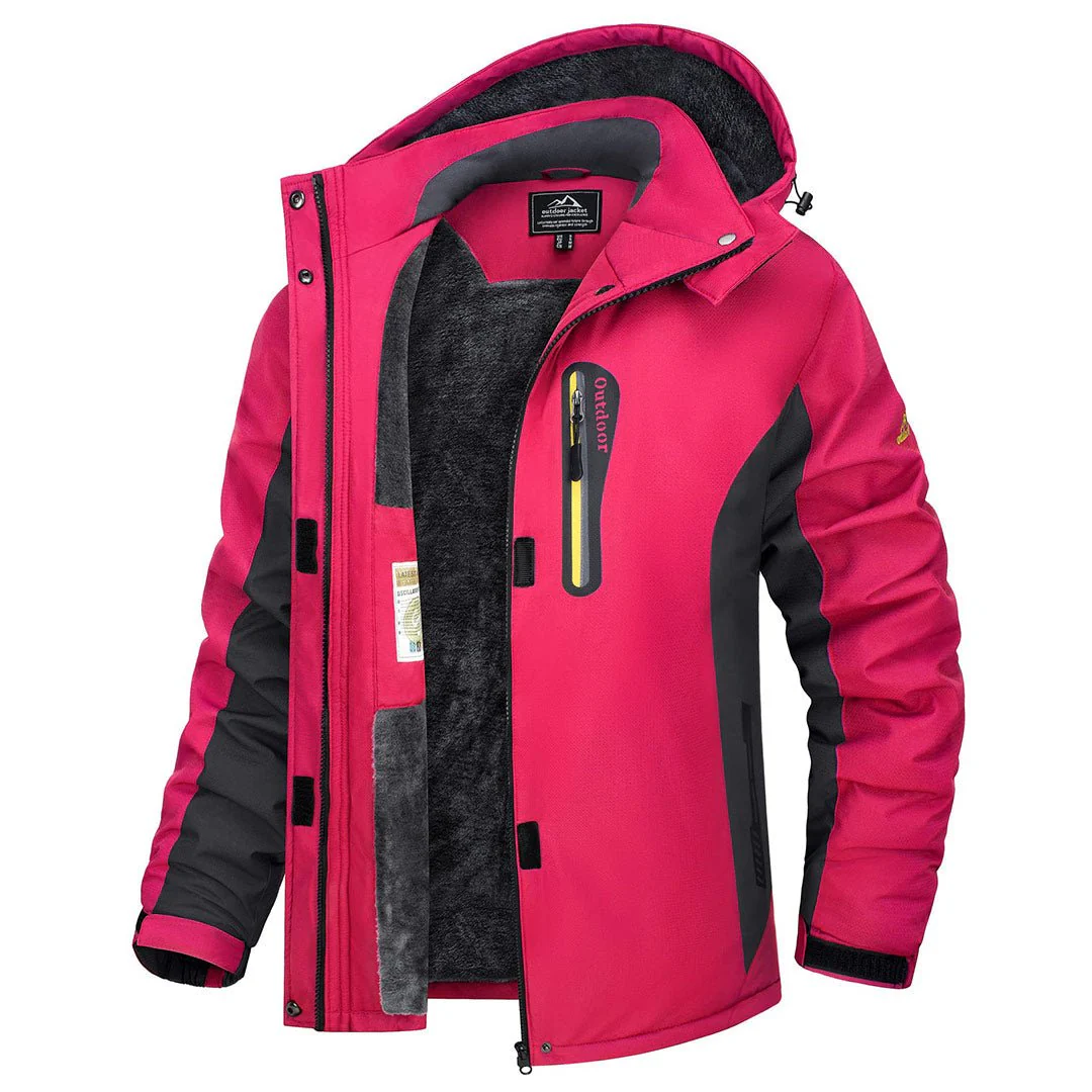Women's Skiing Jacket Water-Resistant Windbreaker SoftShell Hooded Coats