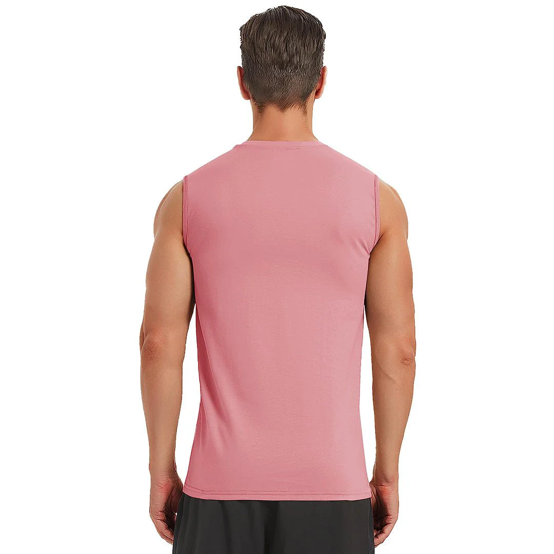 Men's Bodybuilding Tank Tops Cotton Workout T-Shirts