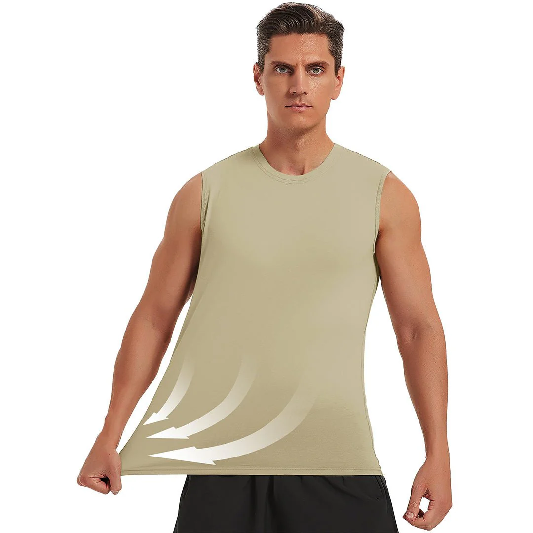 Men's Bodybuilding Tank Tops Cotton Workout T-Shirts