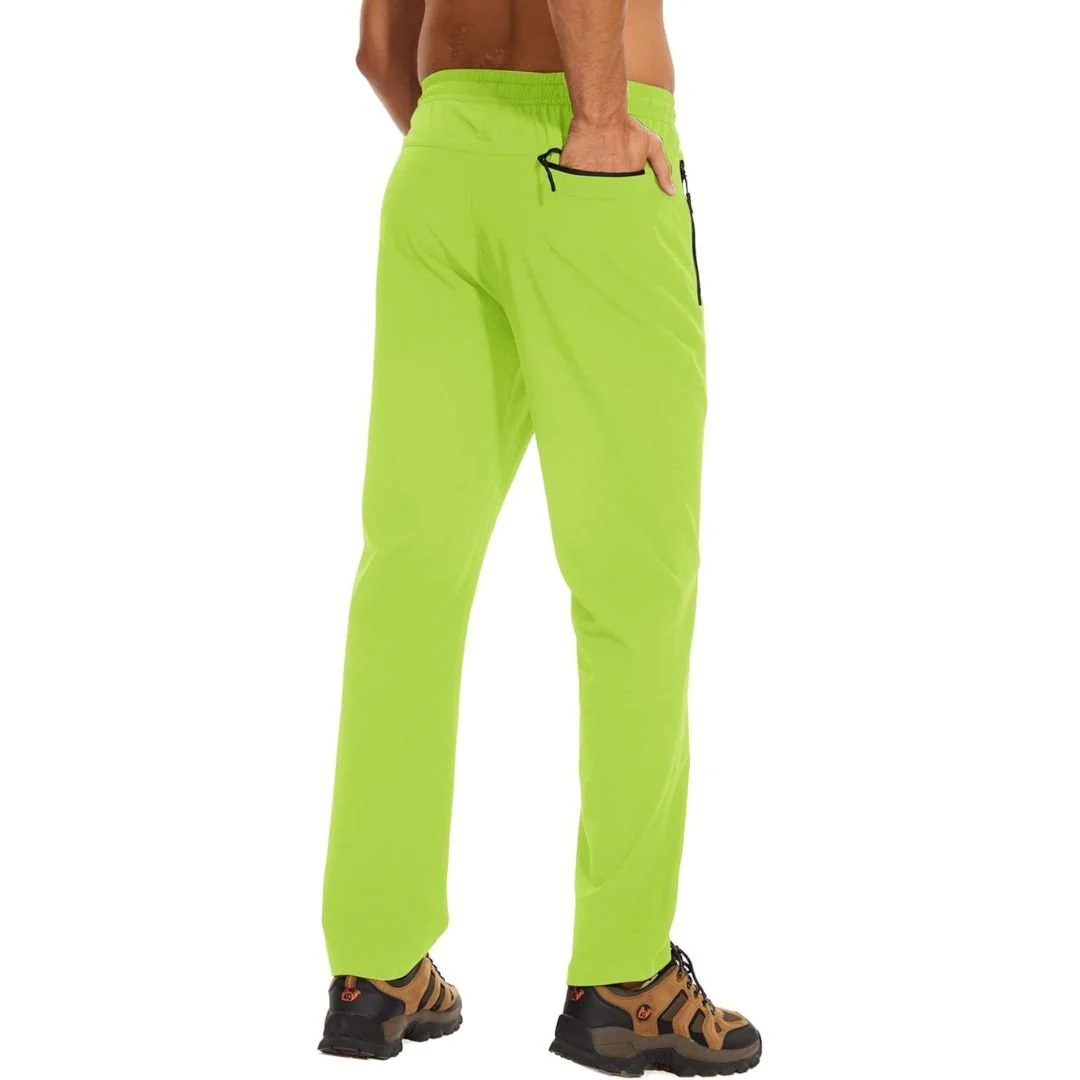 Mens Casual Pants Lightweight Quick Dry Water Resistant Joggers with Pockets