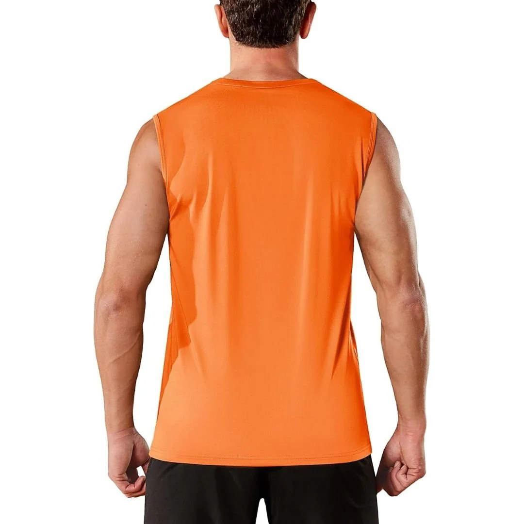 Men's UPF 50+ Sleeveless Quick Dry Gym Tank Tops