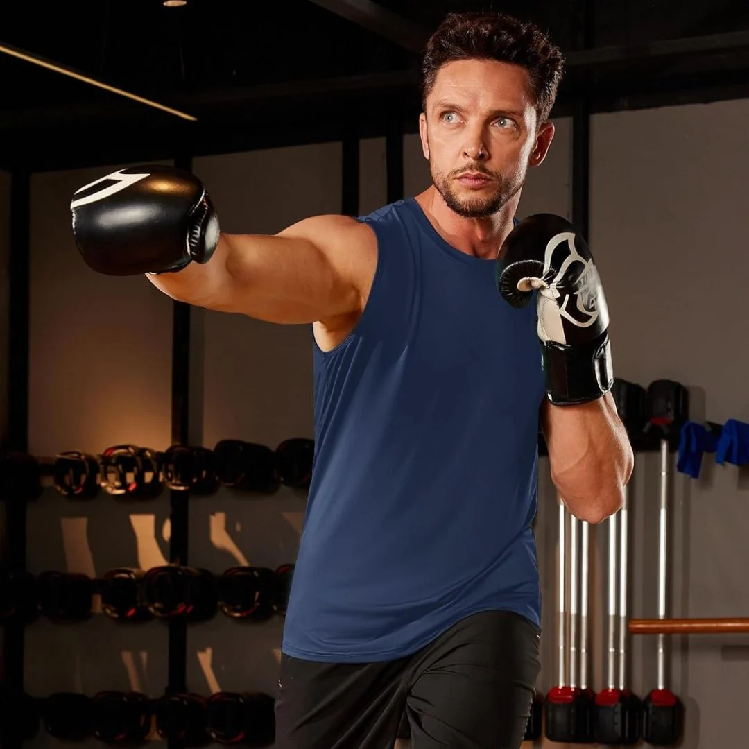 Men's UPF 50+ Sleeveless Quick Dry Gym Tank Tops