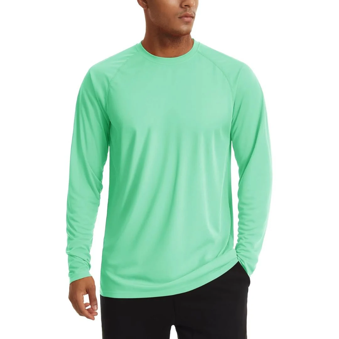 Men's UPF 50+ Long Sleeve Quick Dry Sun Protection Shirt