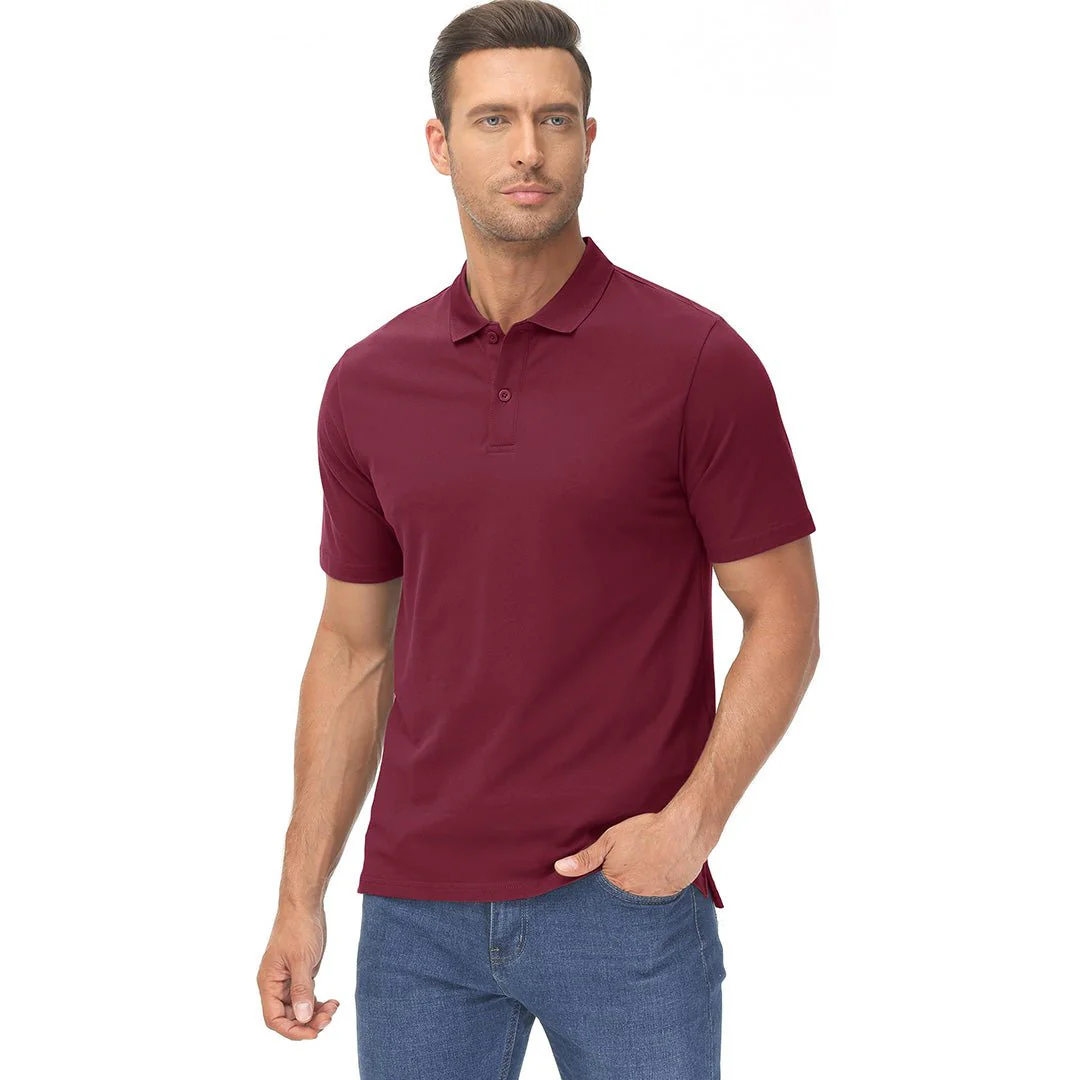 Men's Cooling Summer Casual Pique Polo T-shirts