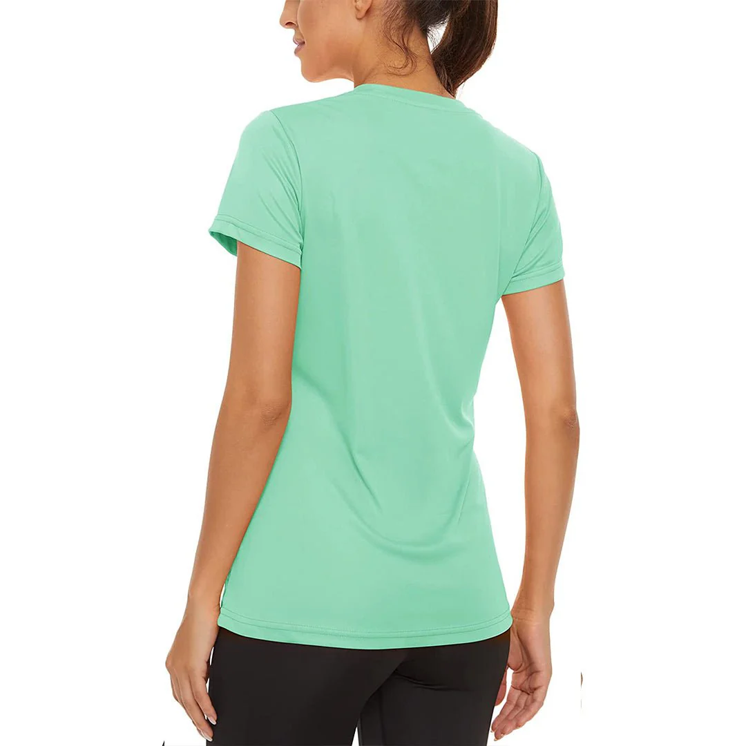 Women's Sun Protection Quick Dry Outdoor Yoga Running T-shirts