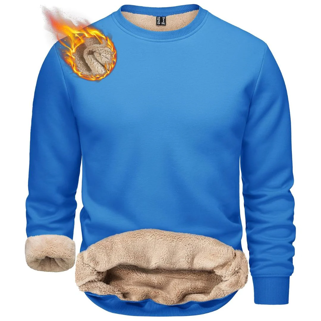 Men's Uncw Sweatshirts Vintage Crewneck Winter Active Warm Outdoor