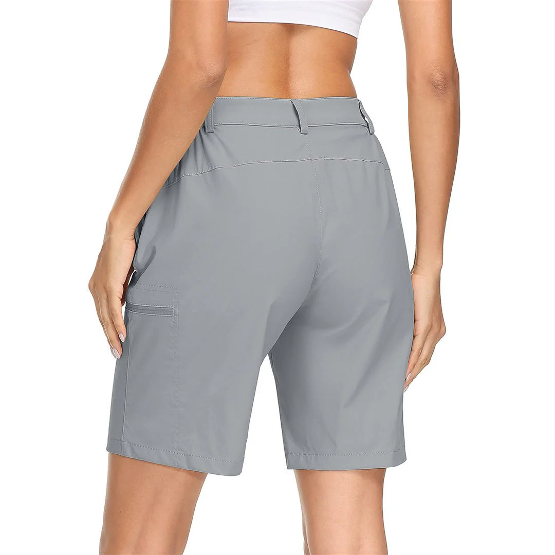 Women's Hiking Workout Quick Dry Cargo Shorts Multi Pockets