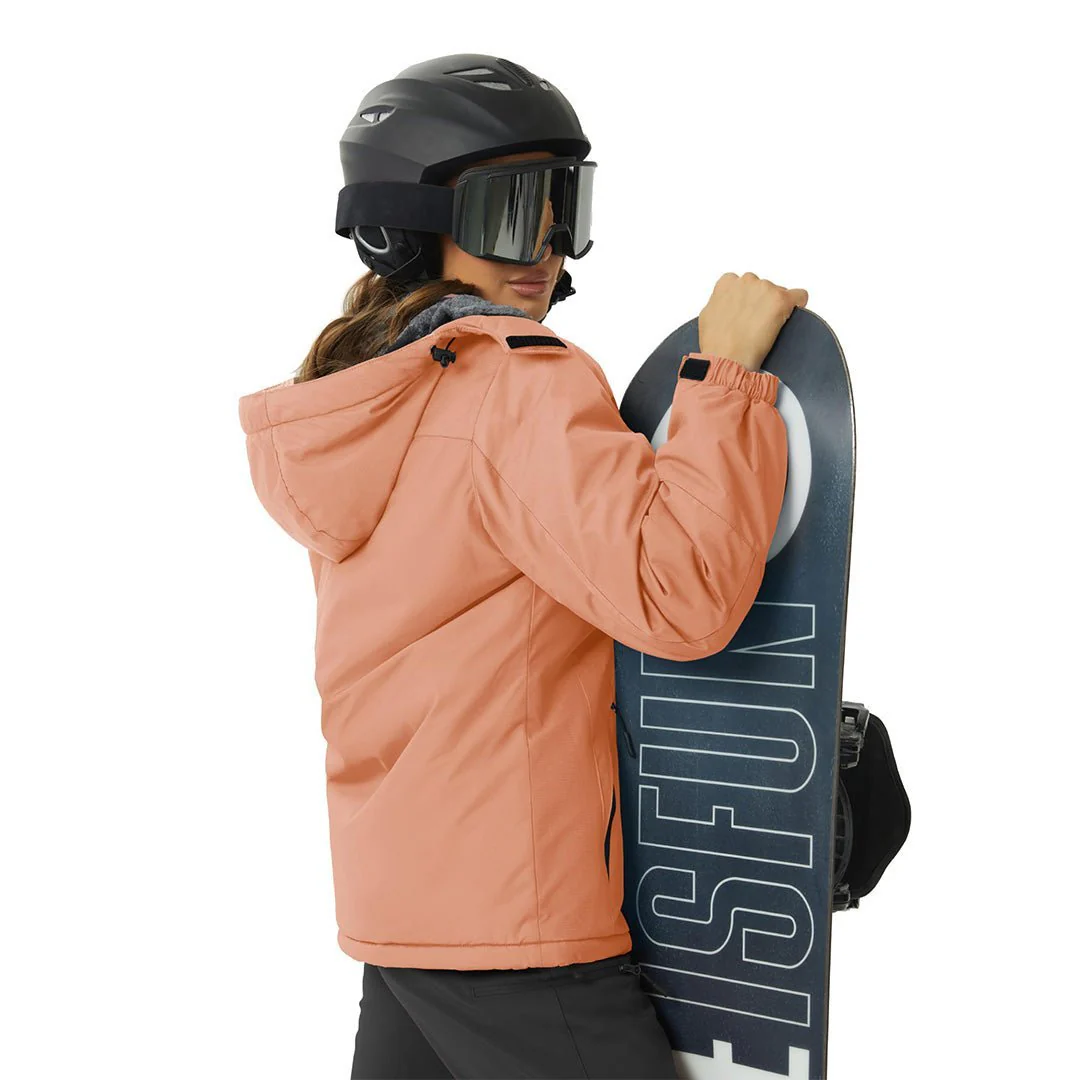 Women's Winter Jacket Waterproof Hooded Fleece Lined Warm Coat Windbreaker