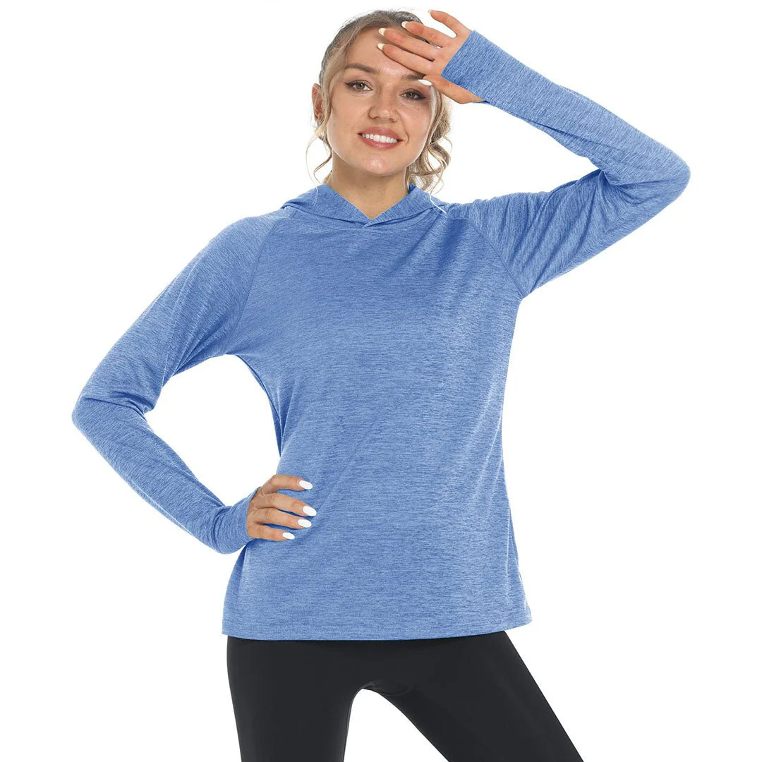 Women's Quick Dry UPF 50+ Hoodie Long Sleeve Shirts