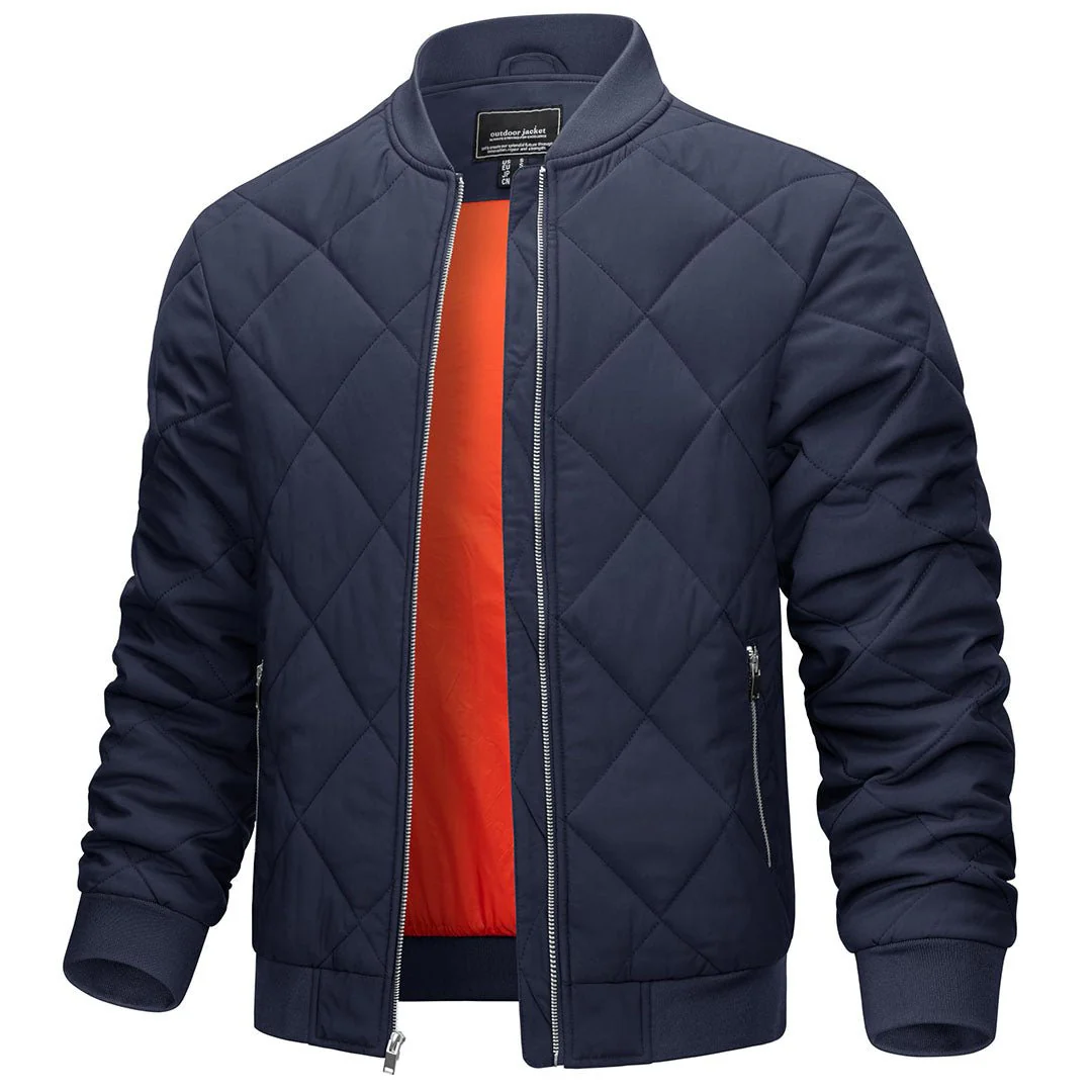 Men's Winter Windproof Bomber Varsity Jackets