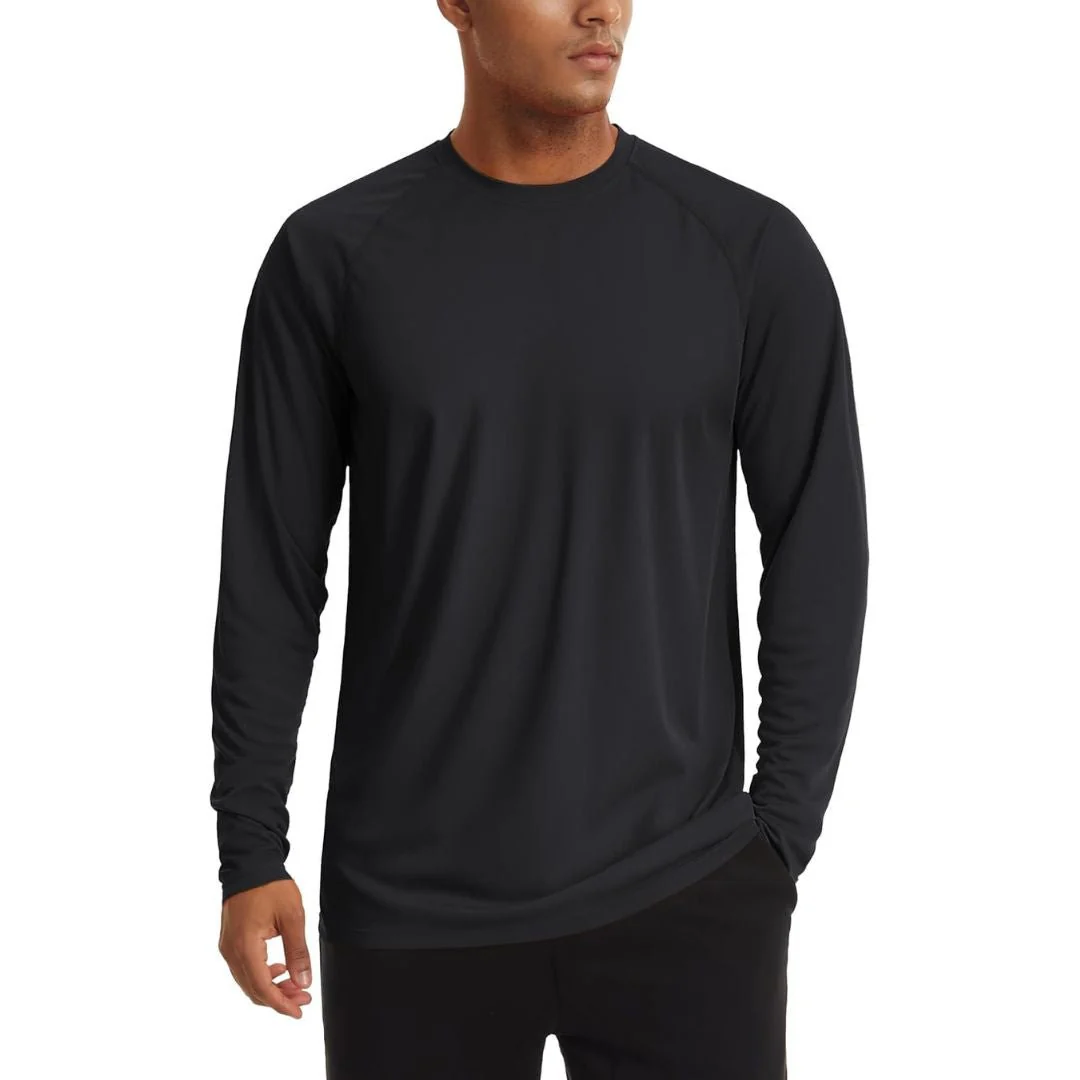 Men's UPF 50+ Long Sleeve Quick Dry Sun Protection Shirt