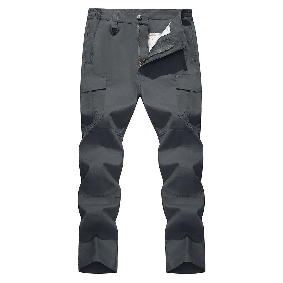 Men's 9 Pockets Ripstop Water Repellent Tactical Pants
