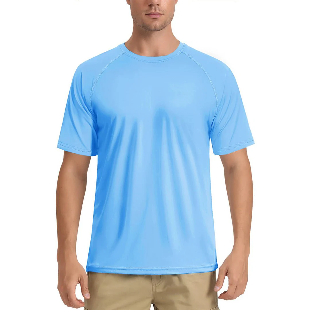 Men's UPF 80+ Breathable Quick-Dry Outdoor Swim T-Shirt