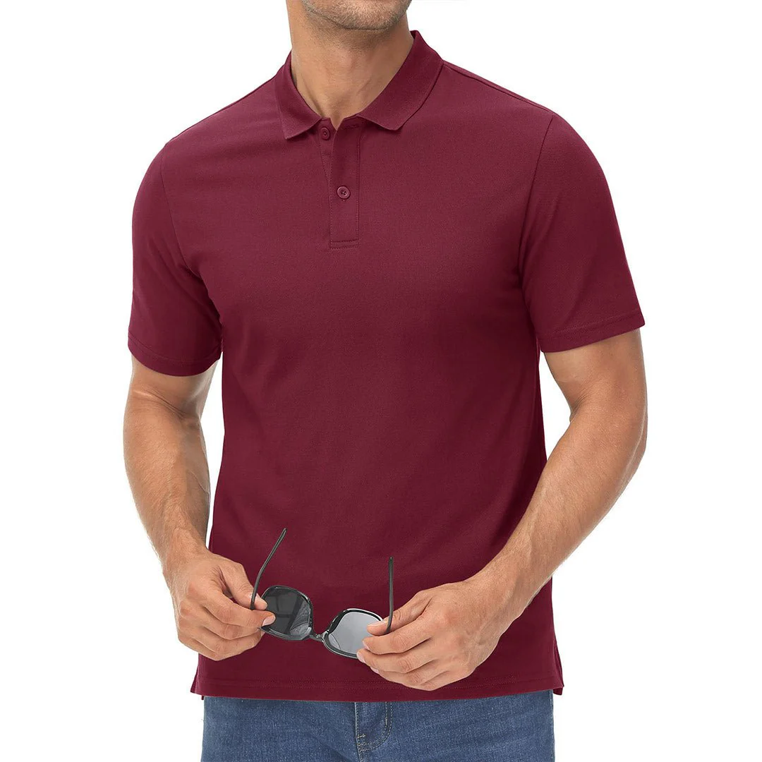 Men's Cooling Summer Casual Pique Polo T-shirts