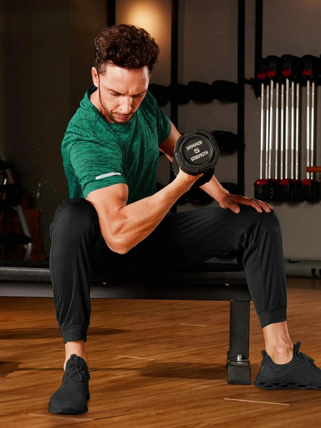 Men's Quick-Dry Workout Crew Neck T-Shirt