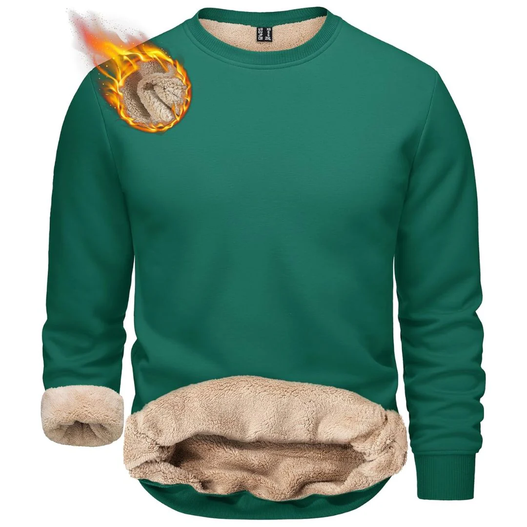 Men's Uncw Sweatshirts Vintage Crewneck Winter Active Warm Outdoor