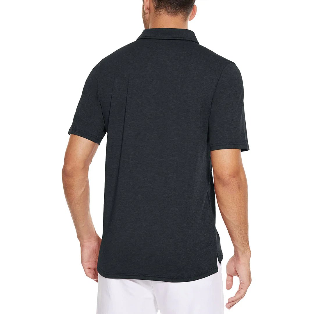 Men's Casual Polo Golf Shirts Quick Dry 3 Buttons