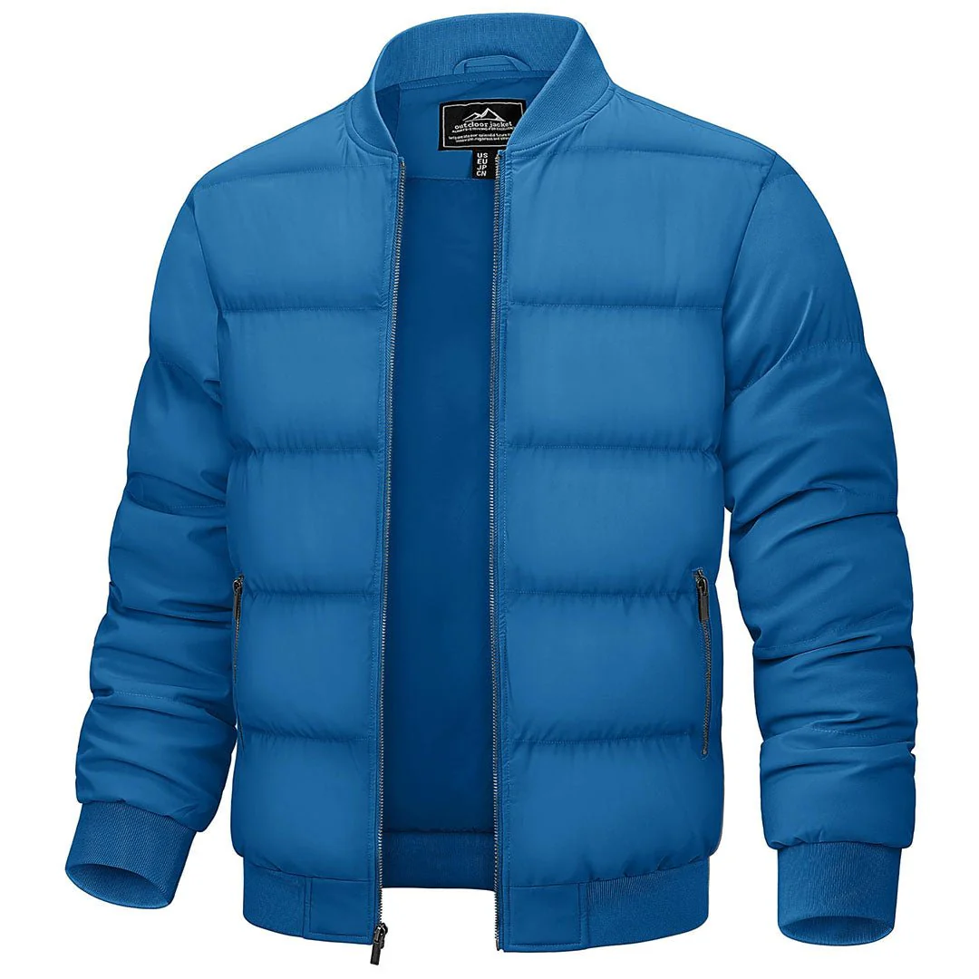 Men's Quilted Puffer Jacket Lightweight Water-Resistant Warm Winter Coat