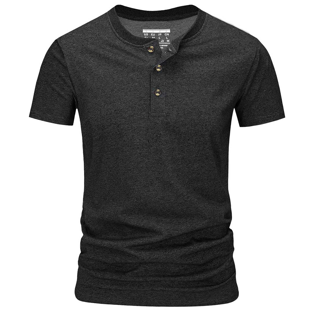 Men's Casual Cotton Henley Shirts