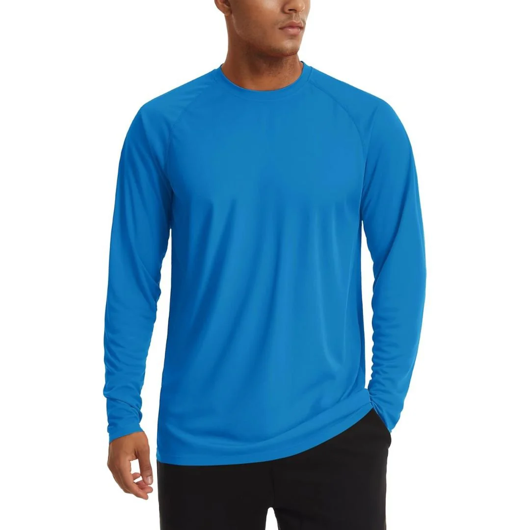 Men's UPF 50+ Long Sleeve Quick Dry Sun Protection Shirt