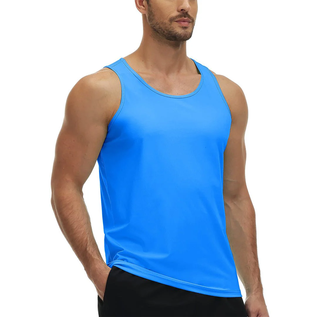 Men's UPF 50+ Quick Dry Lightweight Running Tank Halter Tops