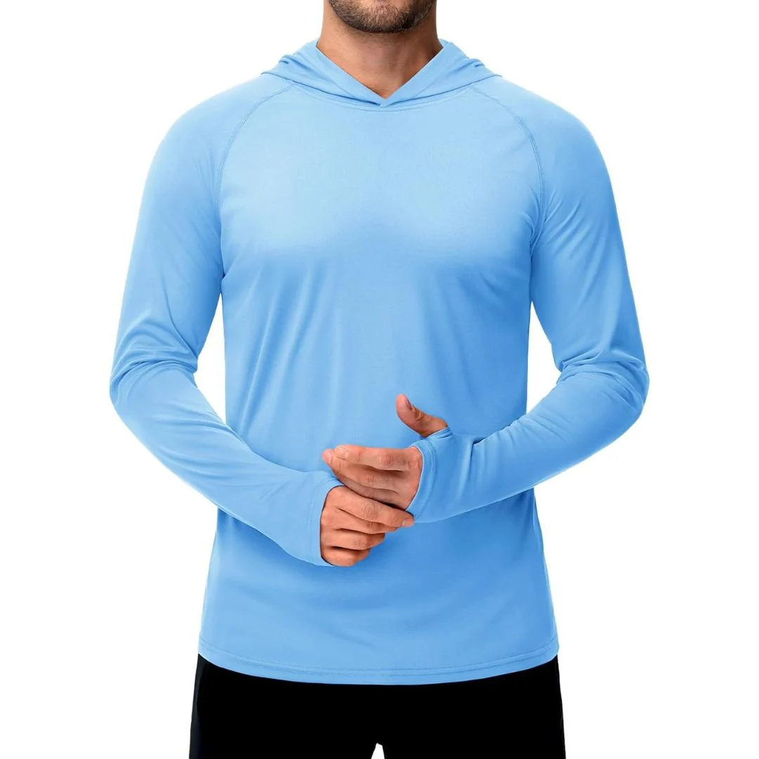 Men's UPF 50+ Sun Protective Athletic Rash Guard Shirts