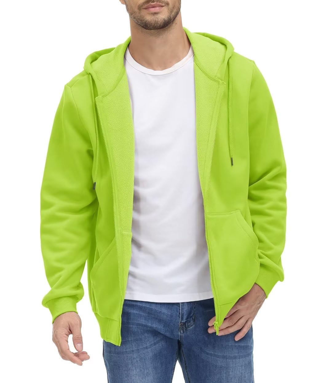 Men's Full Zip-Up Casual Active Hoodie