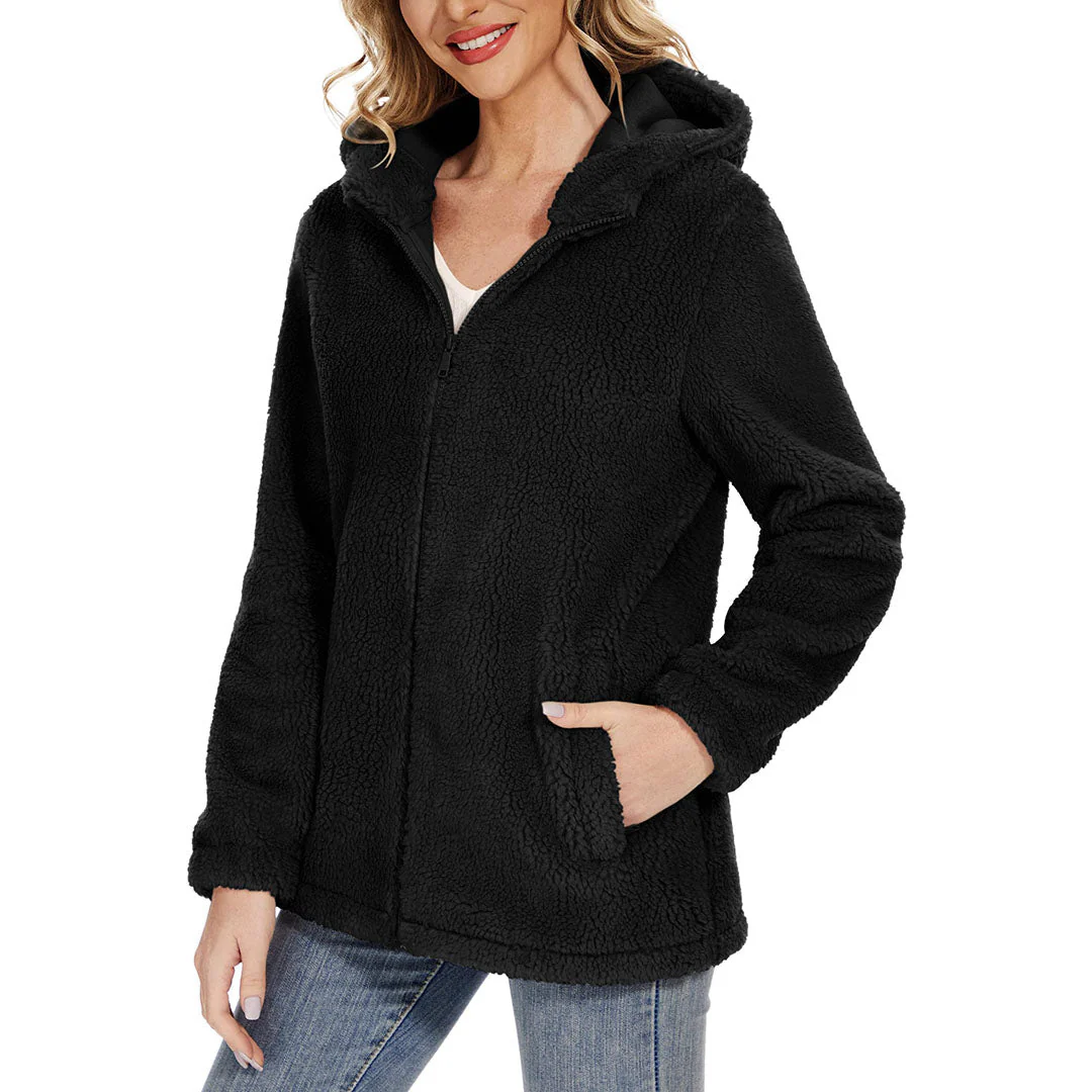 Women's Fuzzy Sherpa Fleece Fluffy Jackets